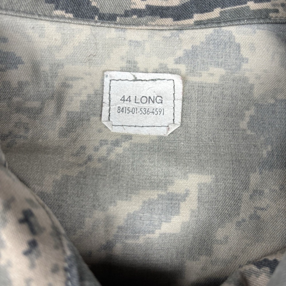US Air Force ABU Military Jacket 44 Long Tiger Stripe Combat Coat Camo EUC Green - Picture 4 of 10